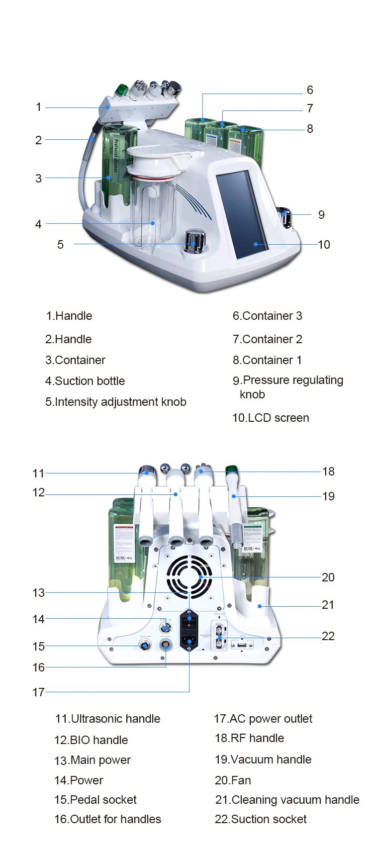 4 in 1 anti-aging removal deep cleaning hydro facial machine multifunctional facial aqua peel machine
