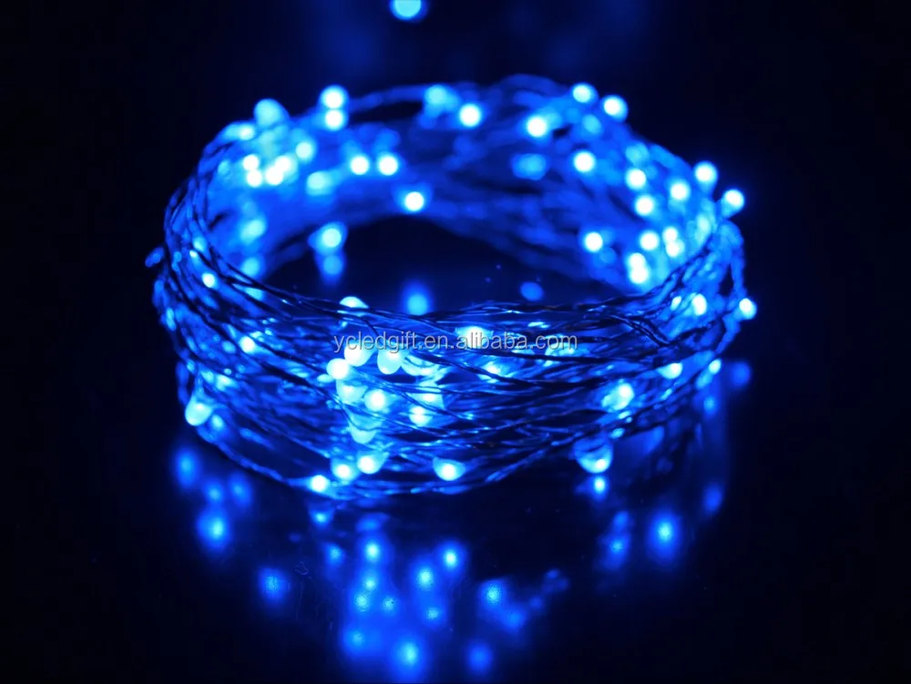 Modern manufacture Christmas fairy lights 3*AA rice silver wire string lights