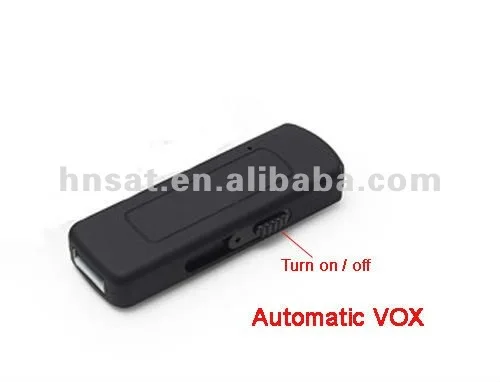 Slim Voice Activated Recorder USB Flash Drive Easy to Use USB Memory Stick Sound Recorder