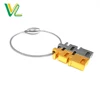 Custom design high quality Zinc Alloy Matt Nickel word Wire Key Ring Souvenir Metal Keychain