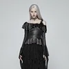 WT-550 PUNK RAVE Gothic Asymmetric Collar womens Tops