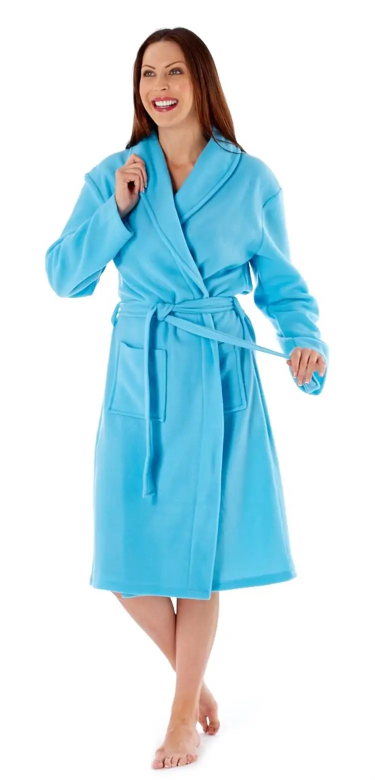 100polyester Winter Warm Robe High Quality Women's Polar Fleece