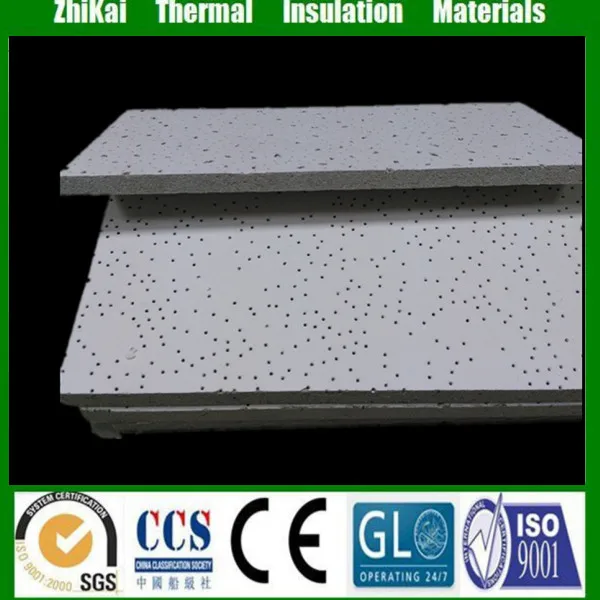 12mm dicke Akustische mineralfaserplatte für decken-Deckenplatten