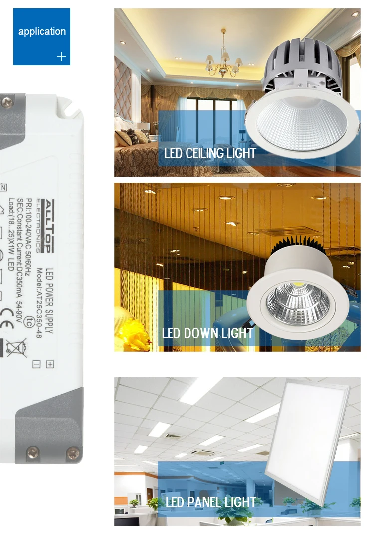 High efficiency constant current 900ma 30w led driver approved