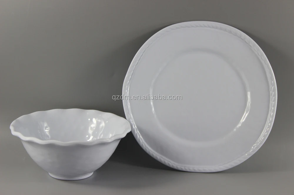 Creative Melamine Dish And Flower Bowl Set