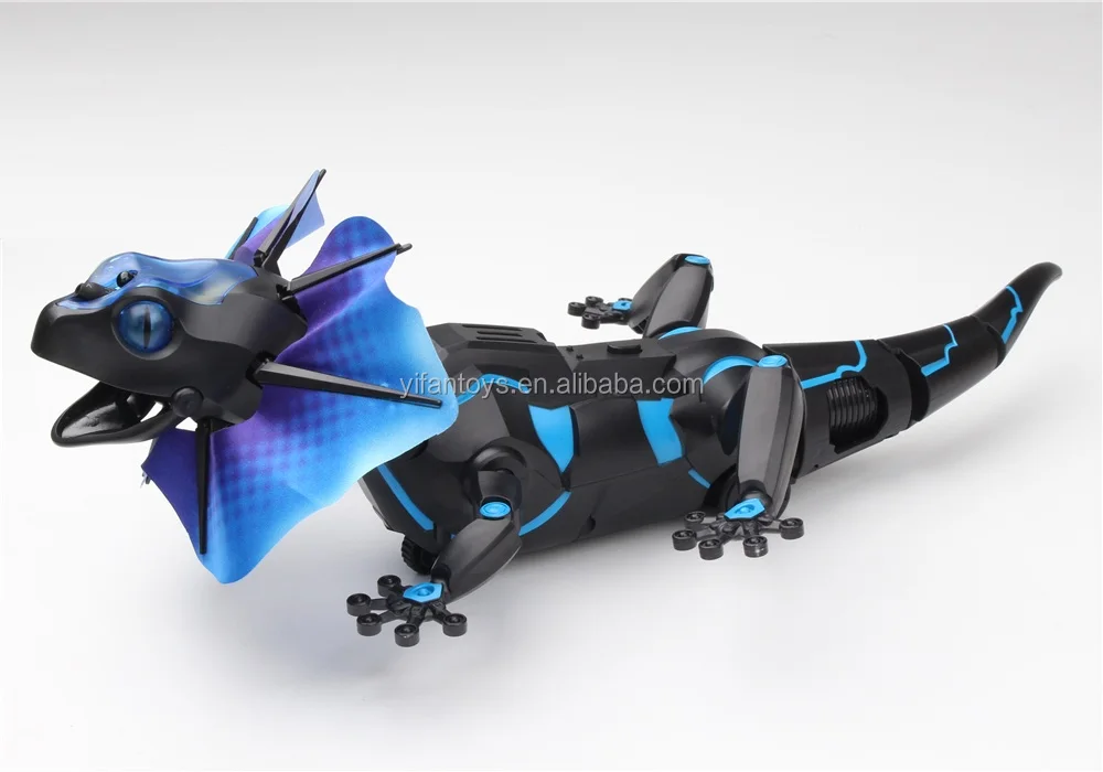 Remote Control Simulation Rc Lizard With Light Prank Induction Crawling