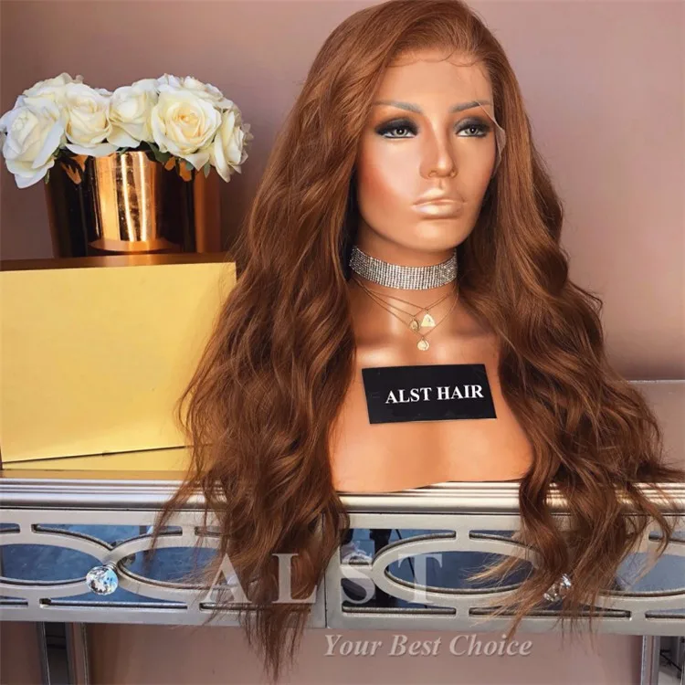 honey brown lace front wigs