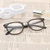 Round Frame Clear Lens Glasses TR Stainless Steel Frame Eyewear Frame Blue Light Blocking Glasses