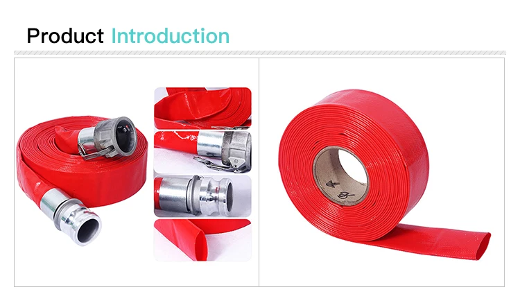 China High Quality Rubber Layflat Hose For 10-100M