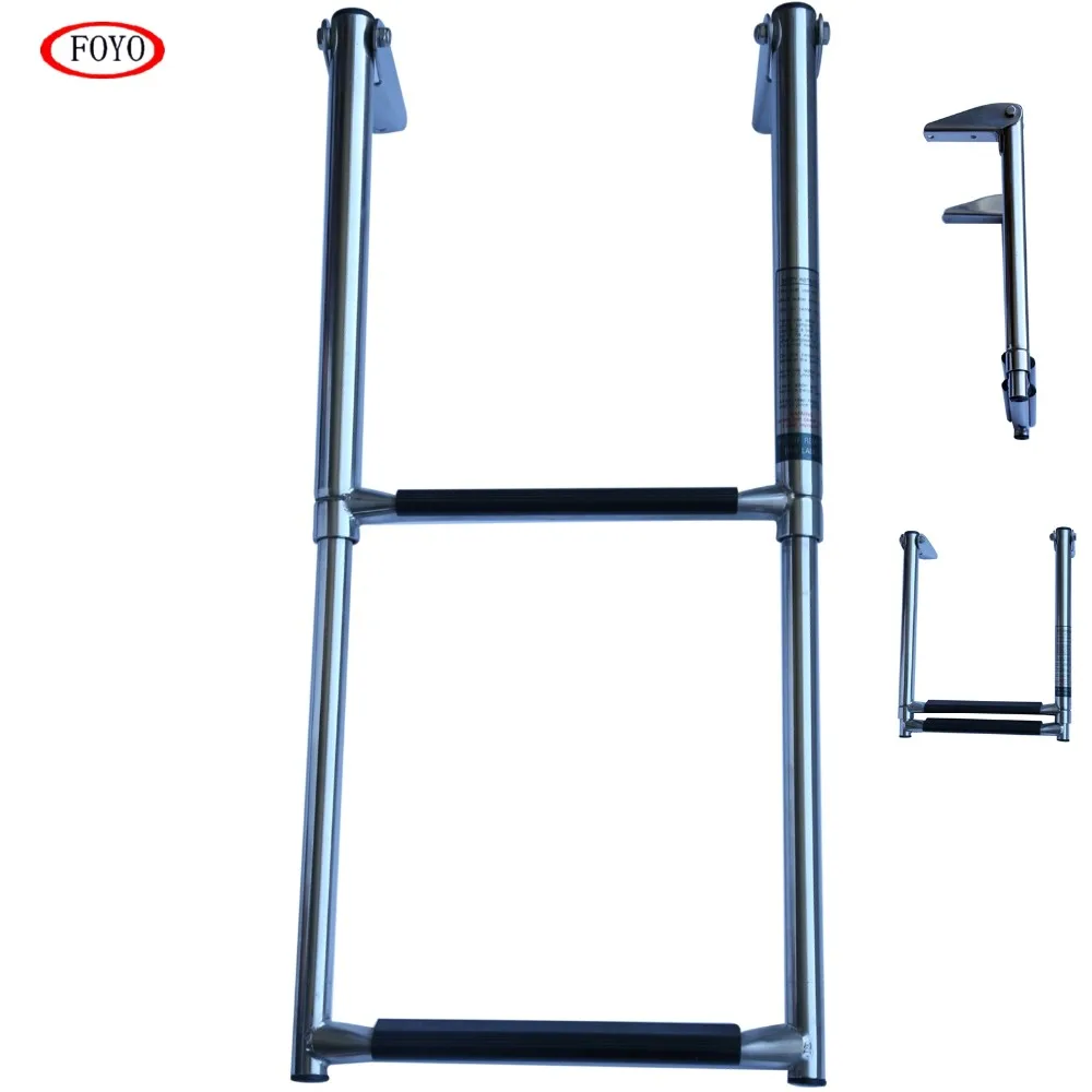 Best Boat Stainless Steel Telescoping Transom Mount Ladder For Marine
