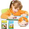 JECKSION Kids Water Painting Book with 1 Magic Pen learnning tool Water Drawing Book Intimate Coloring