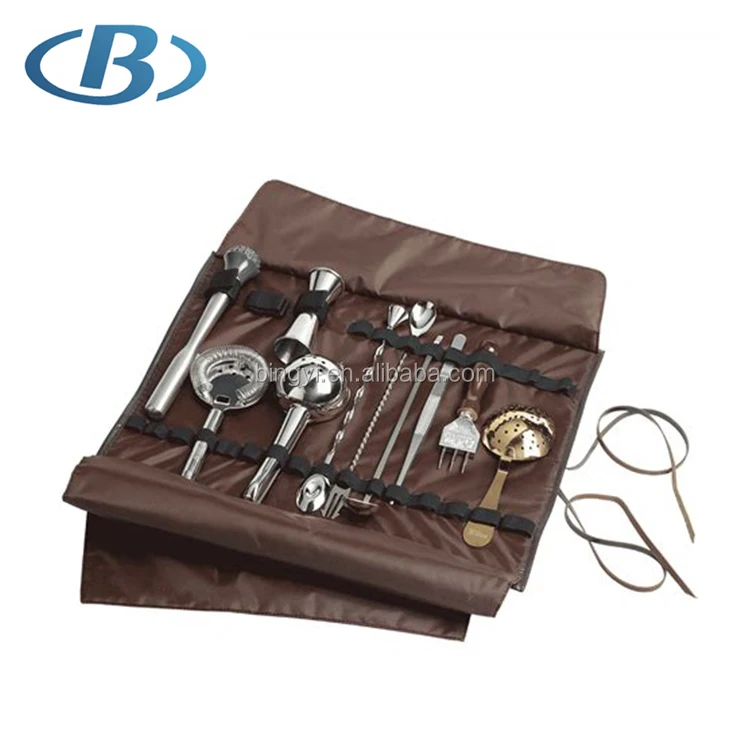 Pu Case Travel Barware Bar Set For Bartender.jpg