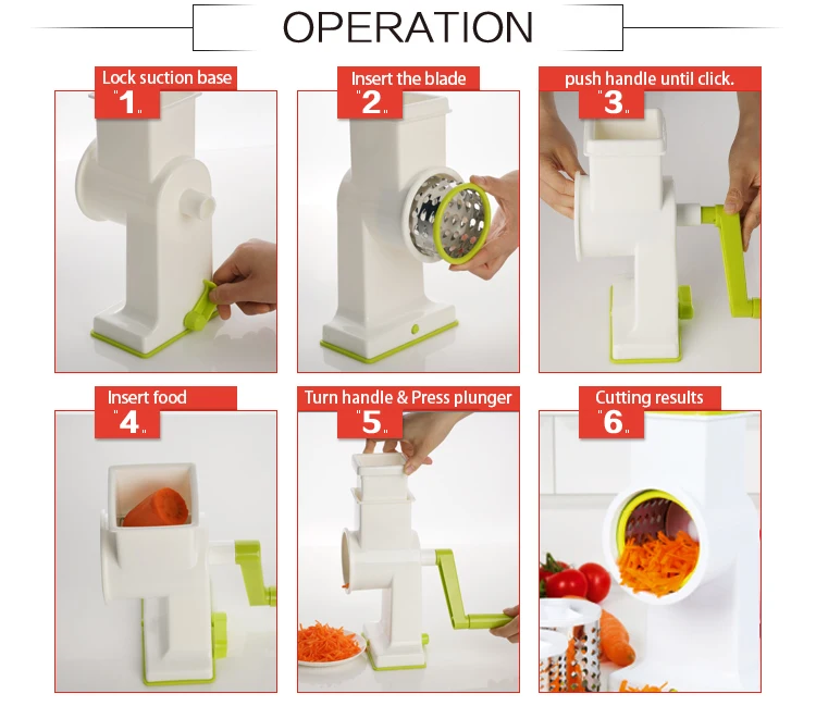 2022 As Seen On Tv Vegetable Slicer Round Manual Vegetable Grater Buy