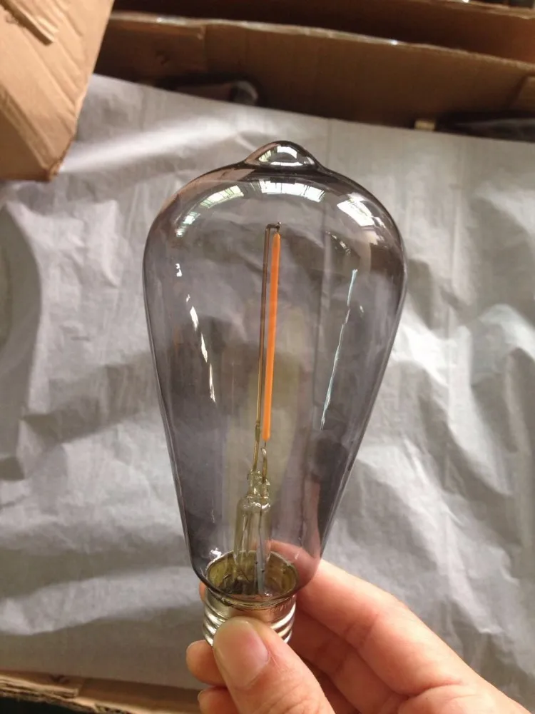 New Smoky Grey Glass G95 120v 2200k Dimmable Vintage Led Filament