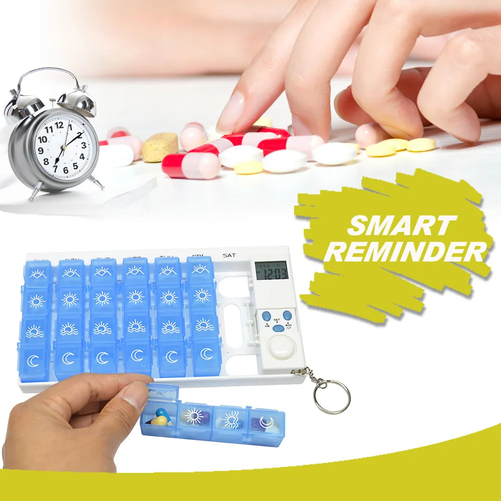 Electronic Personal Pill Box With Alarm Timer Pill Box Timer Medication