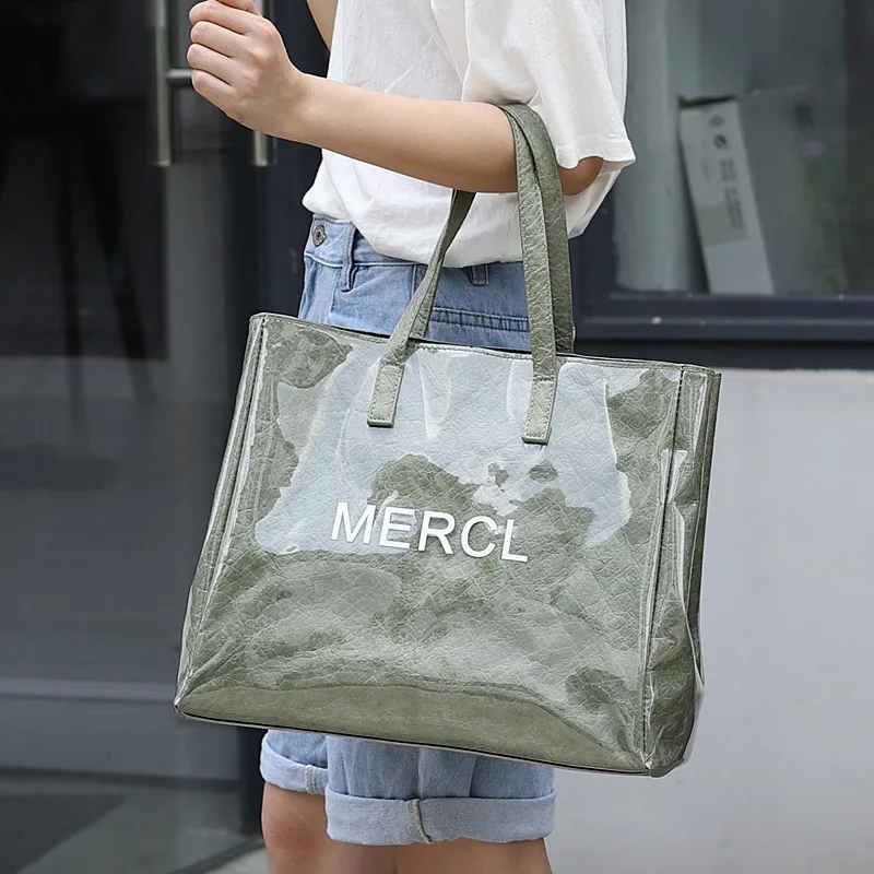 clear plastic fashion bags