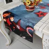 Gifts and Crafts Table Decoration Runner with Starfish Walnut Design Printed Polyester Christmas Theme Tablerunners for Low MOQ