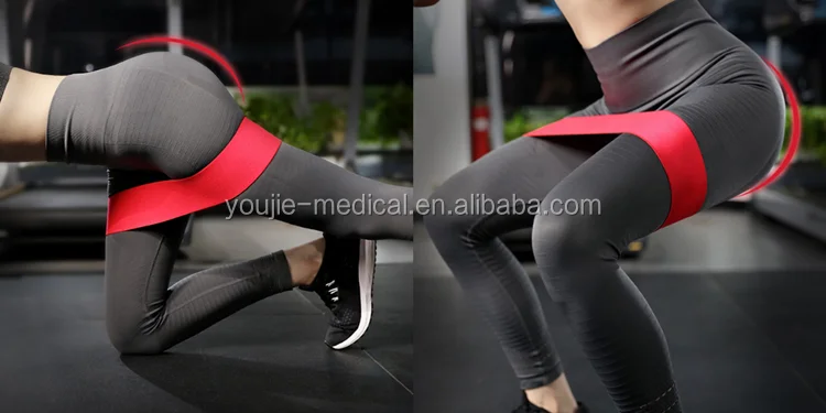 Customized Fitness Hip Circle Band Anti Slip Nylon Elastic Resistance Band for Butts Trainer