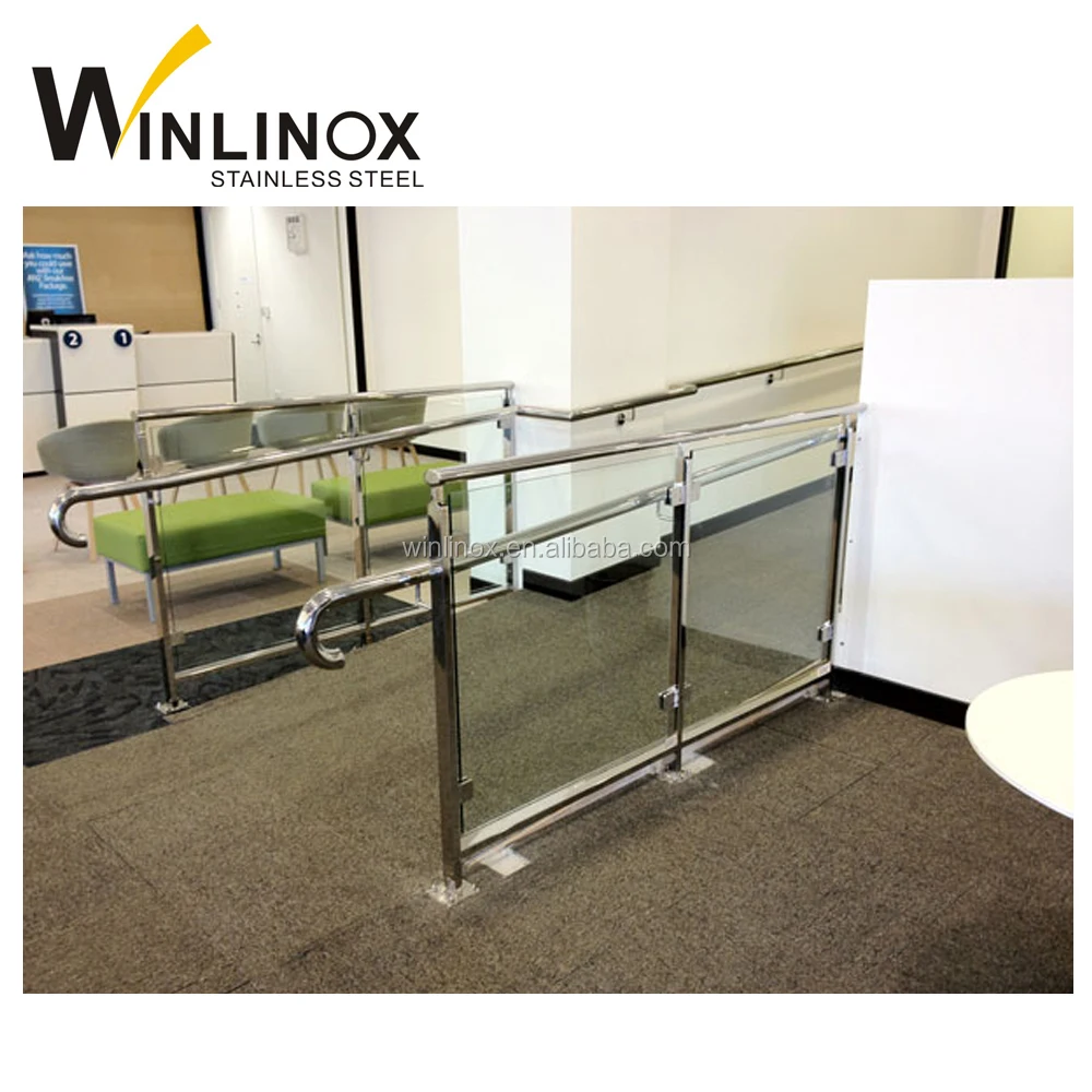 handicap metal stair rails