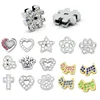 Wholesale Mixed Rhinestones Slide Charms For 8mm Bracelet DIY Jewelry Making , Customized Personalized Slide Charms