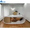 Modern Office Furniture Pure Acrylic Solid Surface Stone Executive Office Desk Goggle Desk