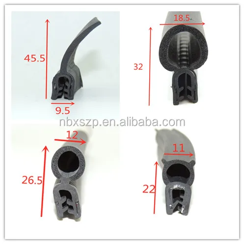 anti uv protective extrusion boat rubber strip for car