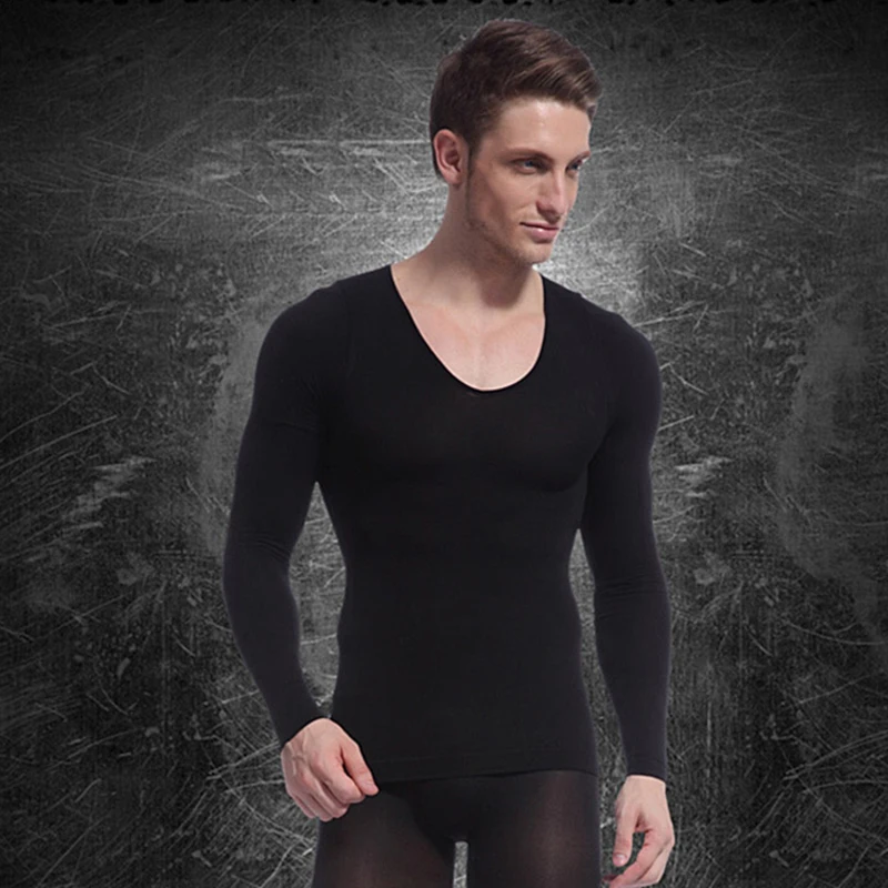 men's body shaping compression shirt