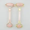 New Style Developed Rose Quartz Massage Roller Carefully selectedRose Quartz Face Roller Nand-Polish Jade Roller Natural Jade