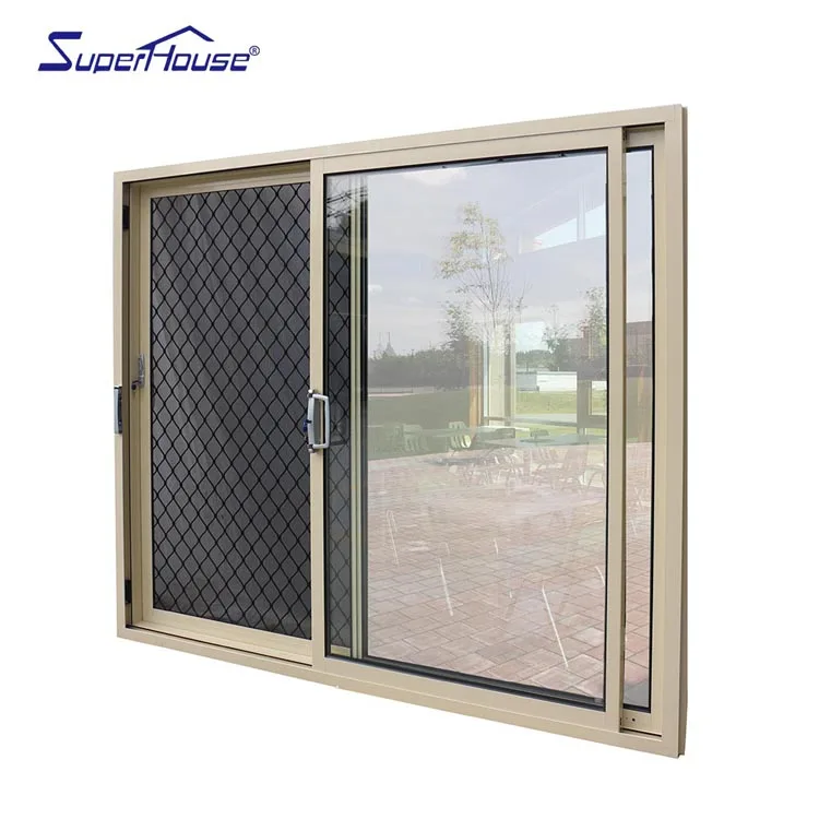 AS2047/AAMA/CSA Standard hot sale new design aluminium Patio sliding Glass door with double glass