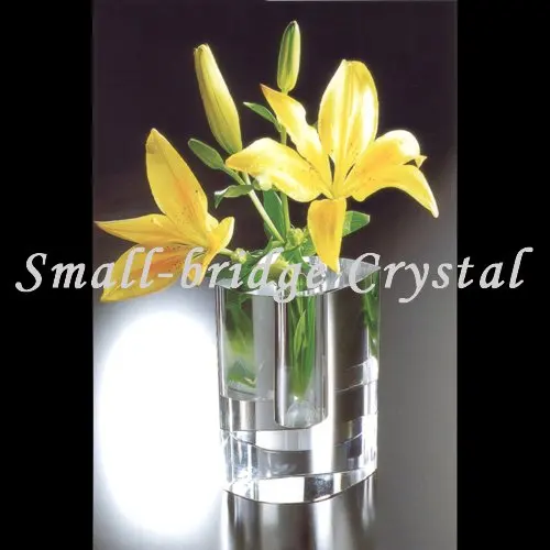 Wedding Table Decoration clear Glass Flower Bud Crystal Vase