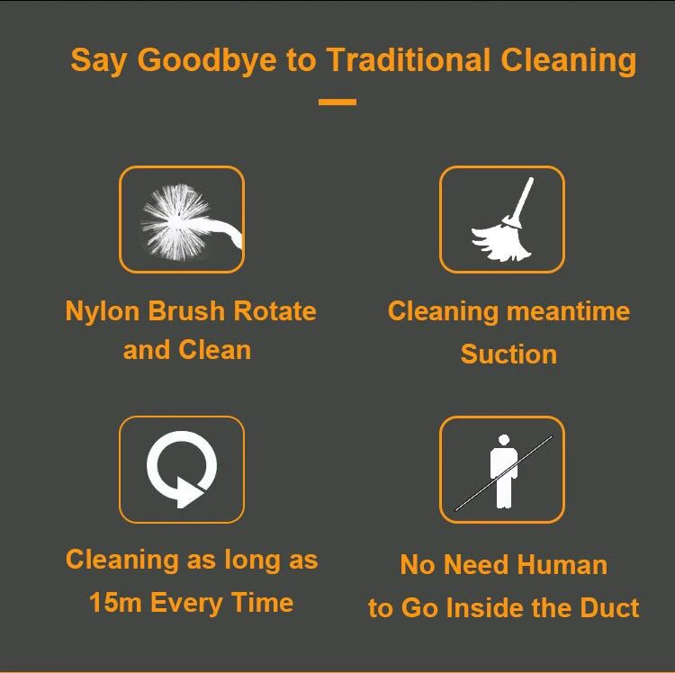  Rotary Brush ventilation air duct cleaning machine Equipment