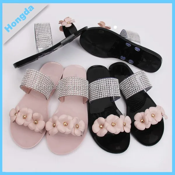 Ladies Flat Sandal Summer Pvc Sandals 2019 - Buy Ladies Flat Sandals ...