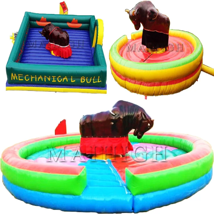 Theme park  inflatable mechanical bull crazy rodeo bull riding for sale.jpg