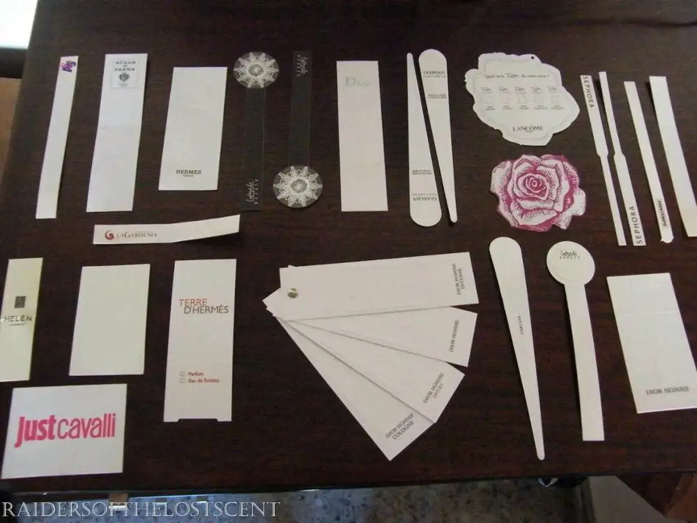 Customized Logo Perfume Tester Strips Fragrance Blotter Perfume Test