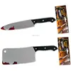 2019 Wholesale High Quality Halloween Toy Liquid Blood Trapped Knife Bleeding Blade