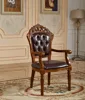 hand teak solid wood carving classic dining designs double wood chair