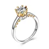 Exquisitely designed golden crown style ring Fashion Lady Engagement Birthday Party Jewelry Wedding Ring