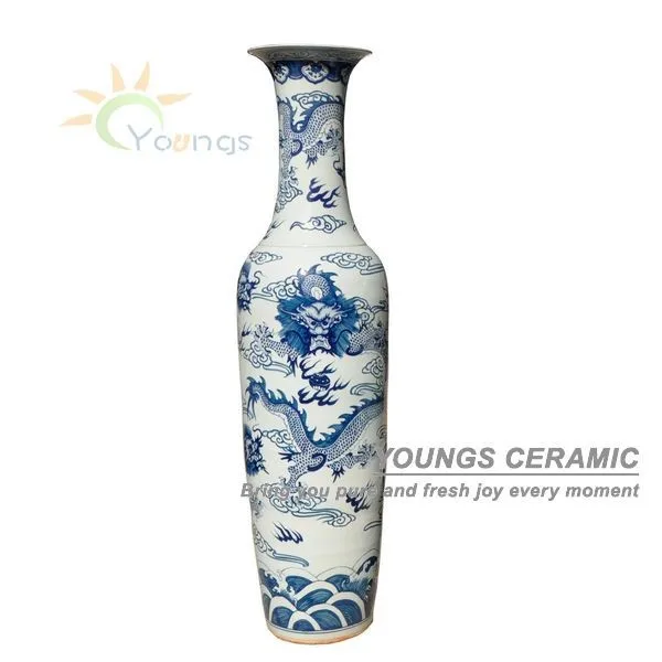 2 2 Meter And 6 Feet Tall Hand Painted Large Chinese Ceramic Floor