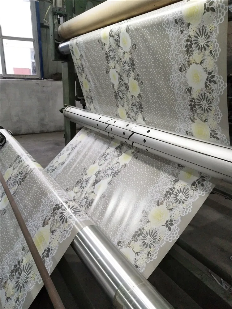 Oilproof Disposable Vinyl Table Cloth Plastic Tablecloth Rolls Pvc