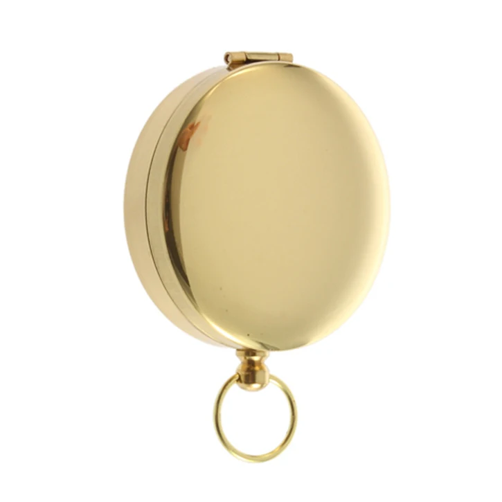 Mini Compass Qibla Direction Compass Style Ring Camping Hiking Brass