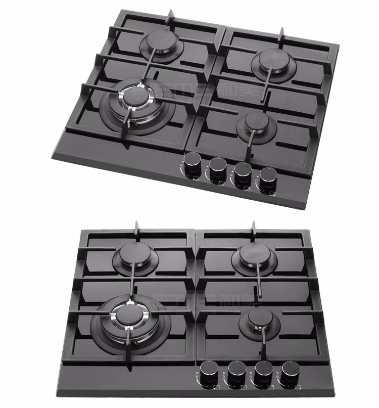 Bestselling 4 Burners Cast Iron Kitchen Stove With Glass Top (pg6041g