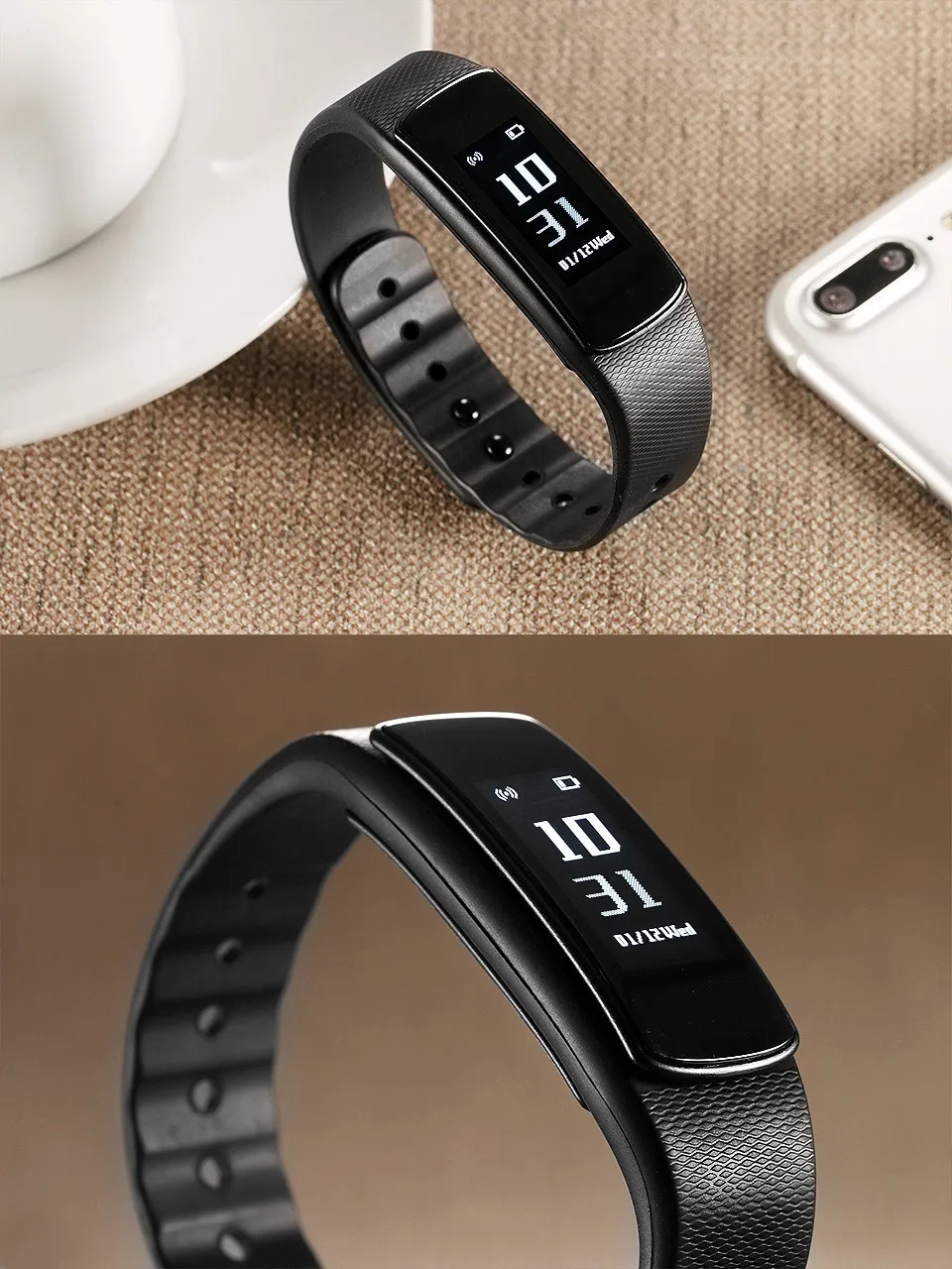 IWOWNFit i6 HR smart wristband Heart Rate Monitor Wristband Smart Band Bracelet Fitness Tracker for iphone Android phone