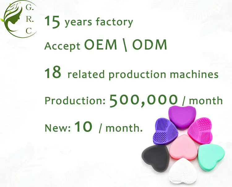 Wholesale Heart Shape Make Up Brush Cleaner Cleaning Sponge Tool Makeup