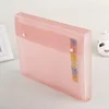 Wholesale A4 transparent waterproof pp button envelope bag expanding file