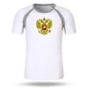 New Design Adults Size Men T Shirt Short Sleeve Print Russian Double-Headed Eagle T-shirt Summer Quick Dry Fitness Clothing