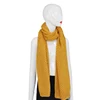 Bright yellow wool wound yarn autumn winter scarf for women