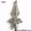 Decorative iron spear components for fence and out gate