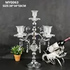 Latest party wedding decoration crystal candlestick for wedding table centerpieces