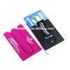 OEM Custom logo silicone phone credit card holder with stand
