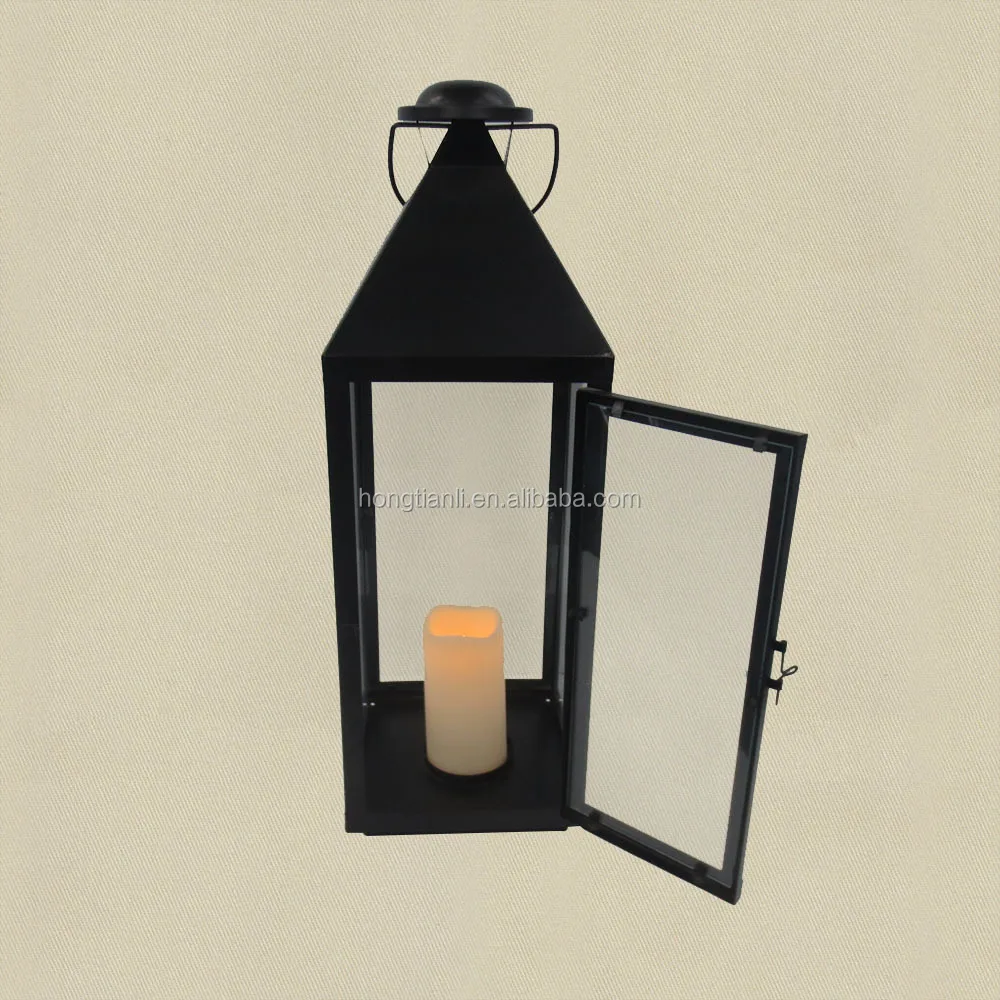 Cheap Glass Hurricane Candle Holders Insert /iron Cemetery Candle